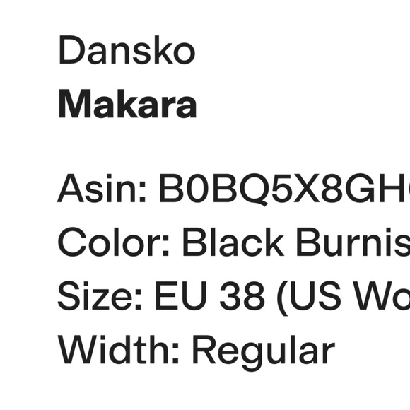 Dansko Makara black bootie, sz 38 - Picture 8 of 8